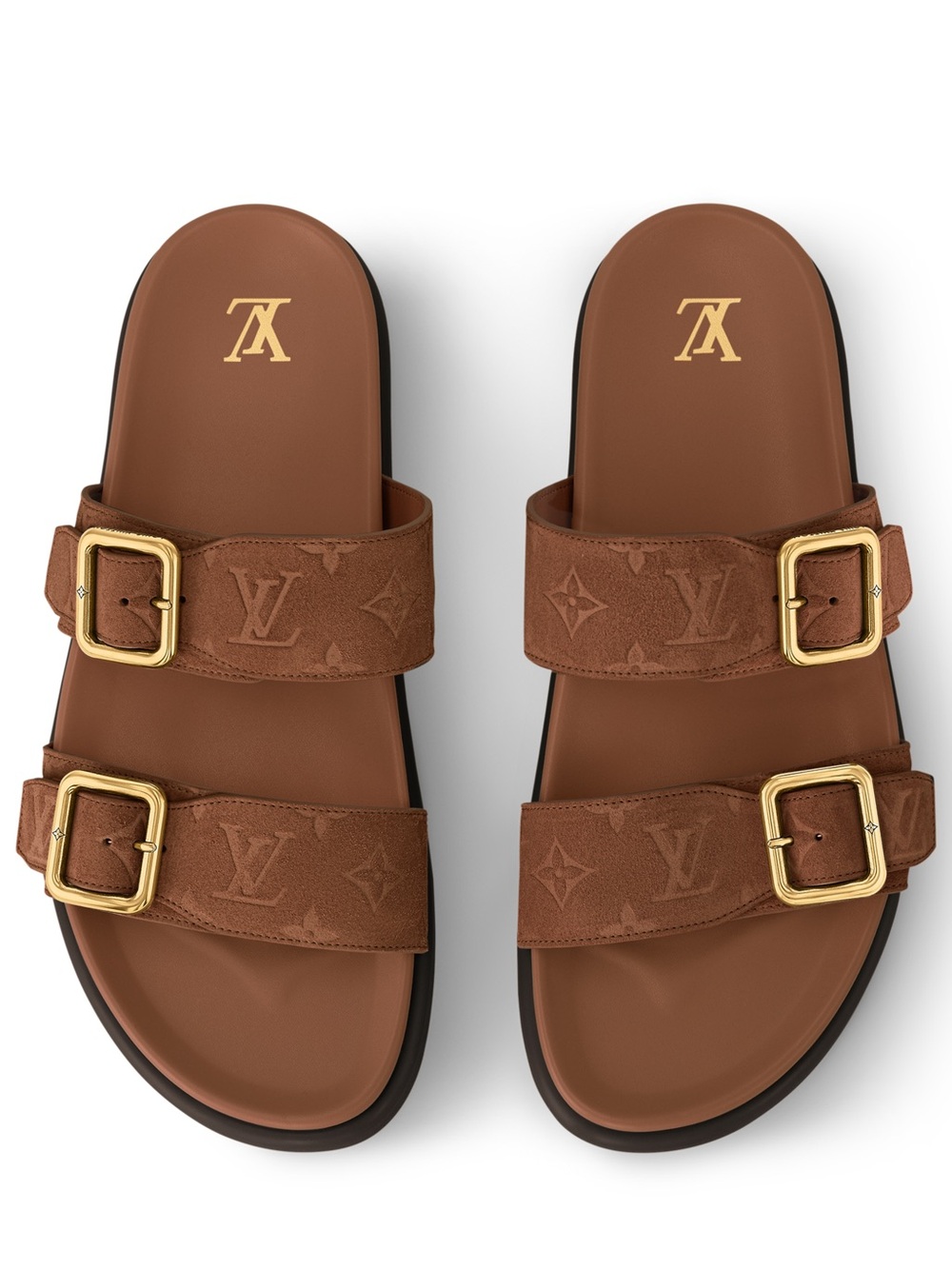 Louis Vuitton LV Monogram Venice Mules Sandals 1AIZV2 Mens LV Size 9 US 10 Brown - Picture 4 of 16